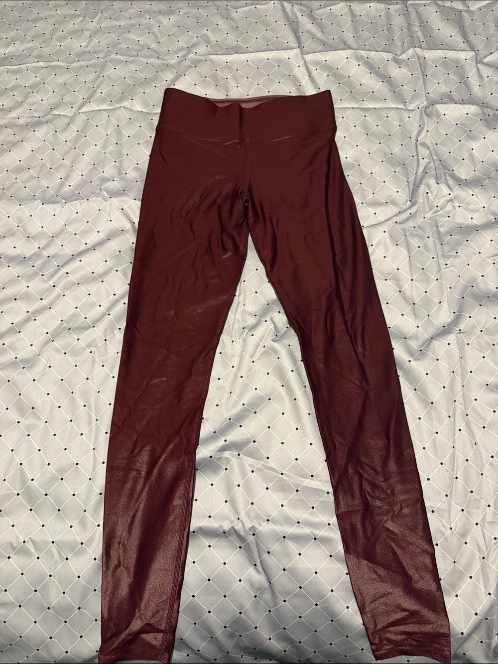 Carbon38 Maroon High-Rise Leggings